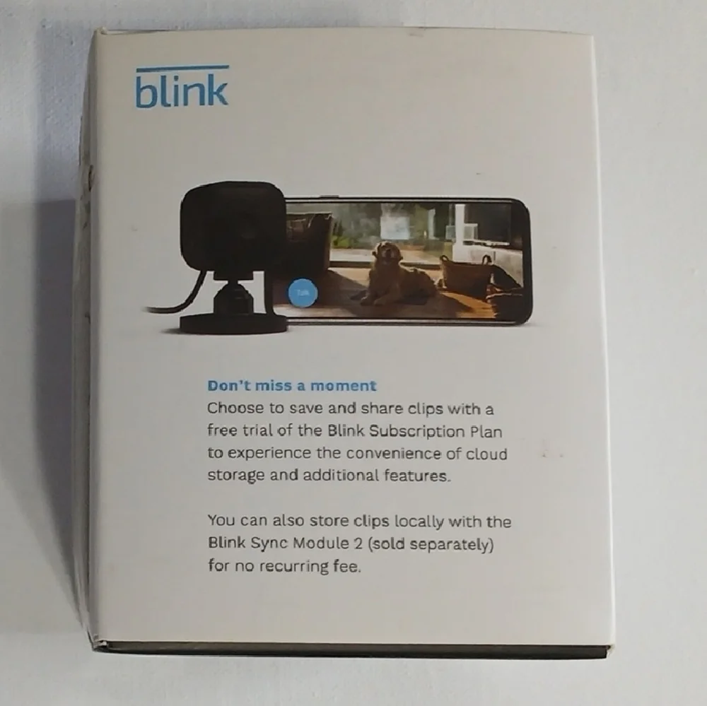 Blink Mini Indoor Plug-In HD Smart Security Camera - Black